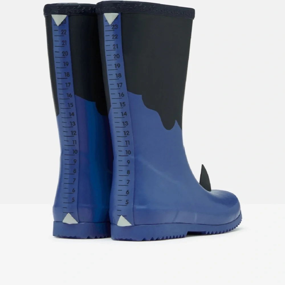 New Joules Shark Waterproof Kids Rain Boot 🦈 Sz: 1